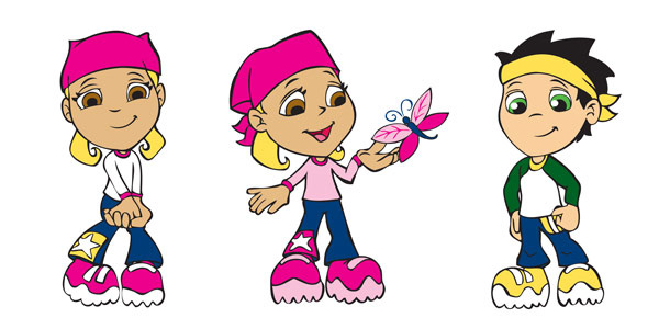Characters for The Lulus Live Stage Show