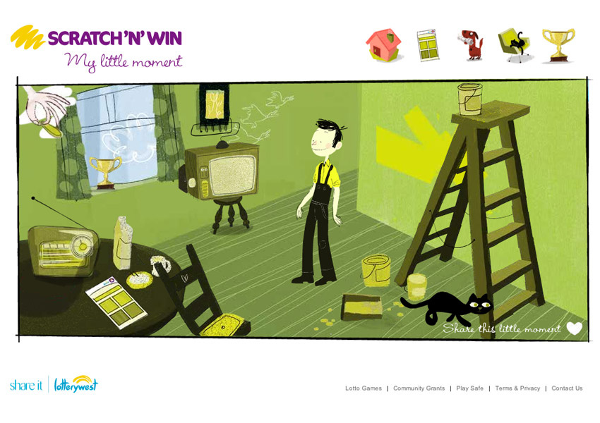 Website Design for www.lotterywest.gov.au/mylittlemoment