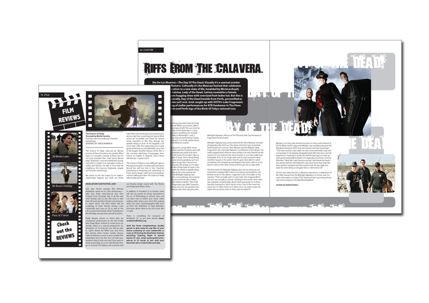 Magazine Layout for Grok Magazine