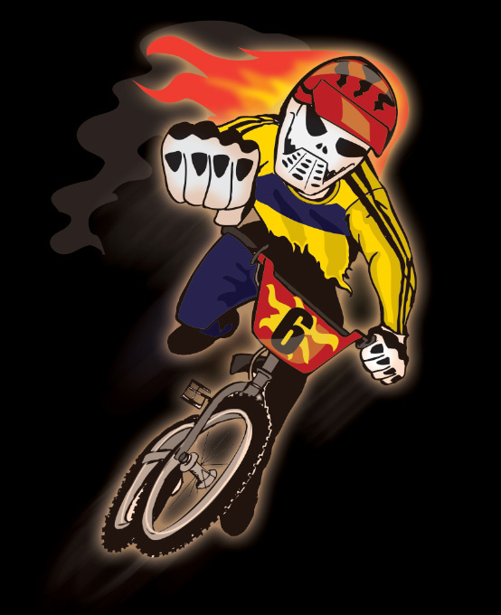 Illustration for BMX culture