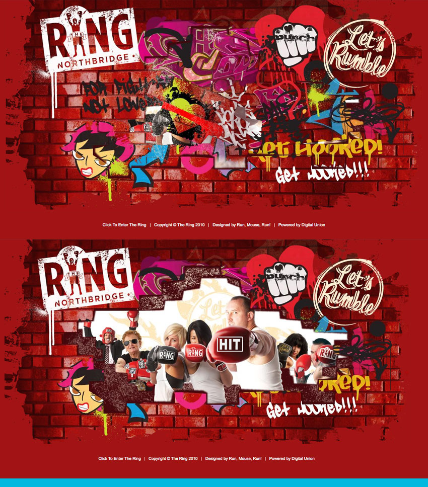 Landing page design for www.thering.com.au
