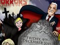 Poster for Horror Christmas Party Event