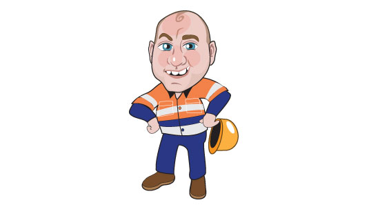 Cartoon Character for Perth City Link