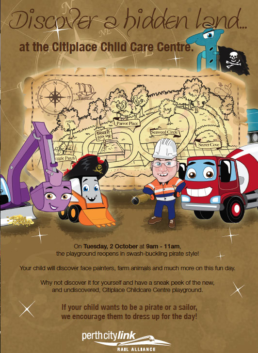 Poster for Playground Opening (Perth City Link)