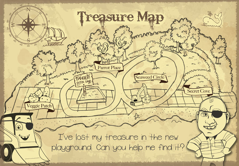 Child's Treasure Hunt Map (Perth City Link)