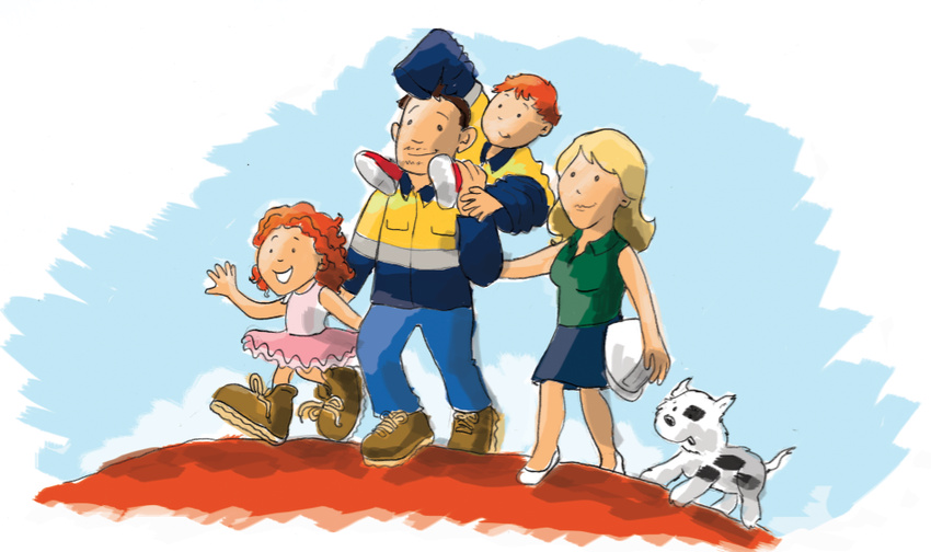 Illustrations for My Fifo Family Calendar