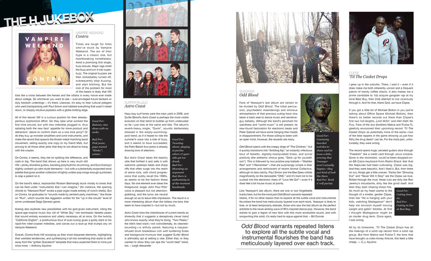 h Magazine March 2010 - Music Section