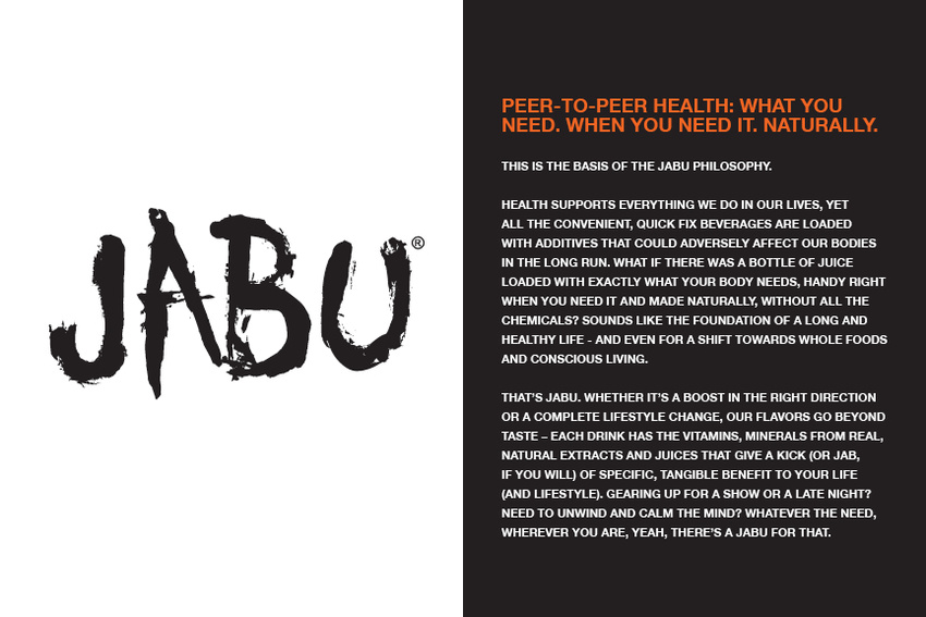 JABU Brand Guidelines - Assisted in branding direction and writing