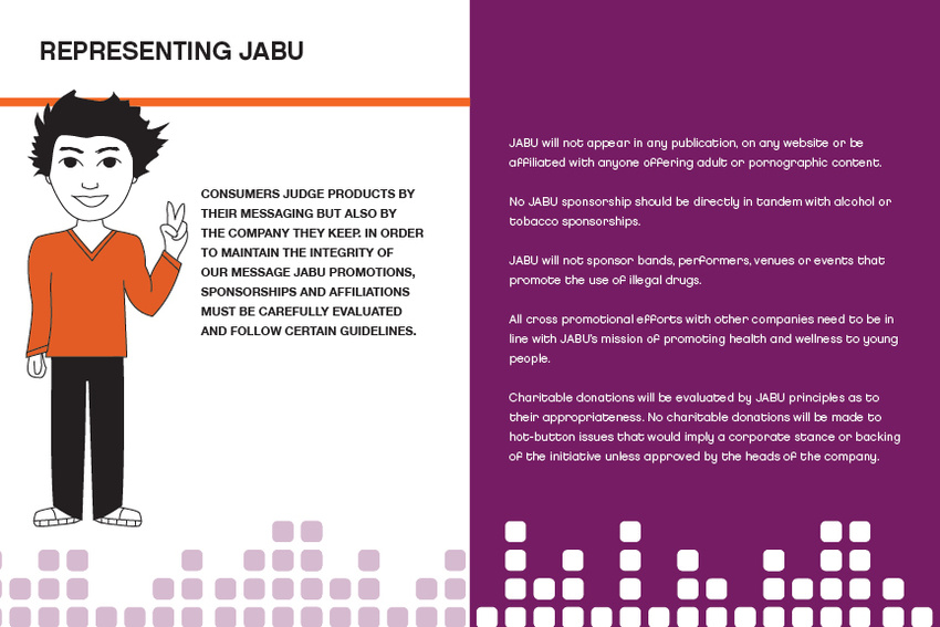 JABU Brand Guidelines - Wrote best practices section