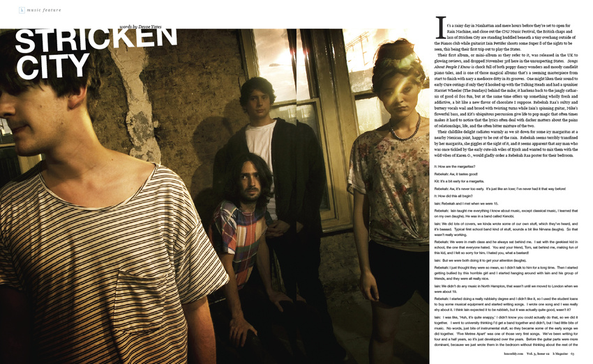 h Magazine - December 2009 Music Feature