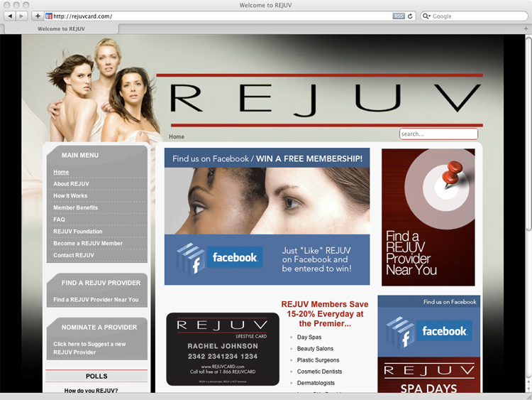 Rejuvard.com - UI Design, Styleguide