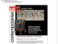 MOCA Contemporaries - Monthly Event Invitiations