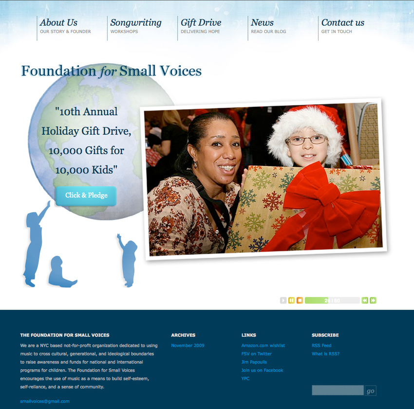 Foundation for Small Voices | Website