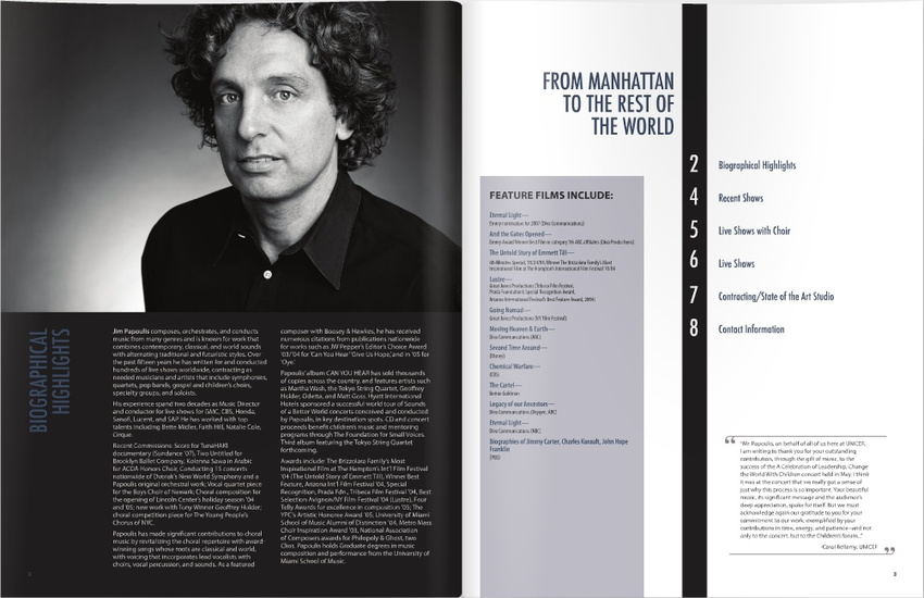 Jim Papoulis | Marketing Brochure