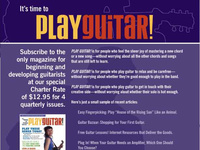 Play Guitar Magazine Ad for StringLetter Publishing