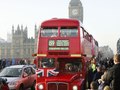 Last Route Master going over Westminster Bridge