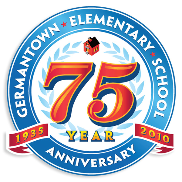 Logo design for the 75th Anniversary of Germantown Elementary School