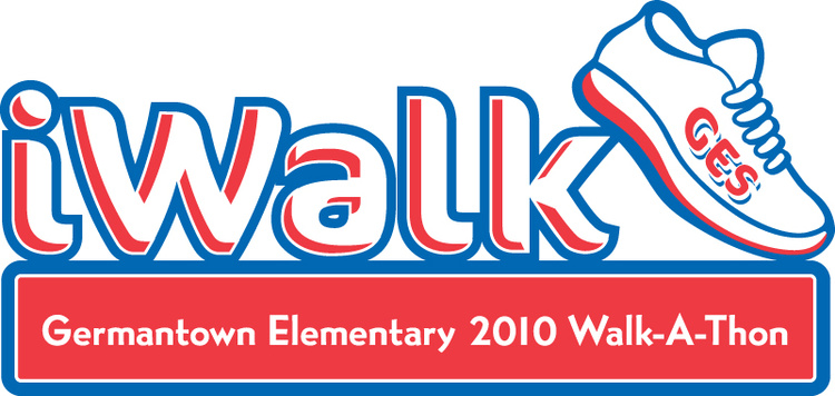Walk-a-thon logo design for an elementary school
