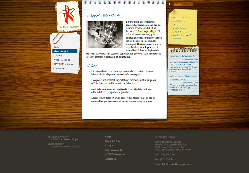 The Starfish Project, aids-medication collection charity