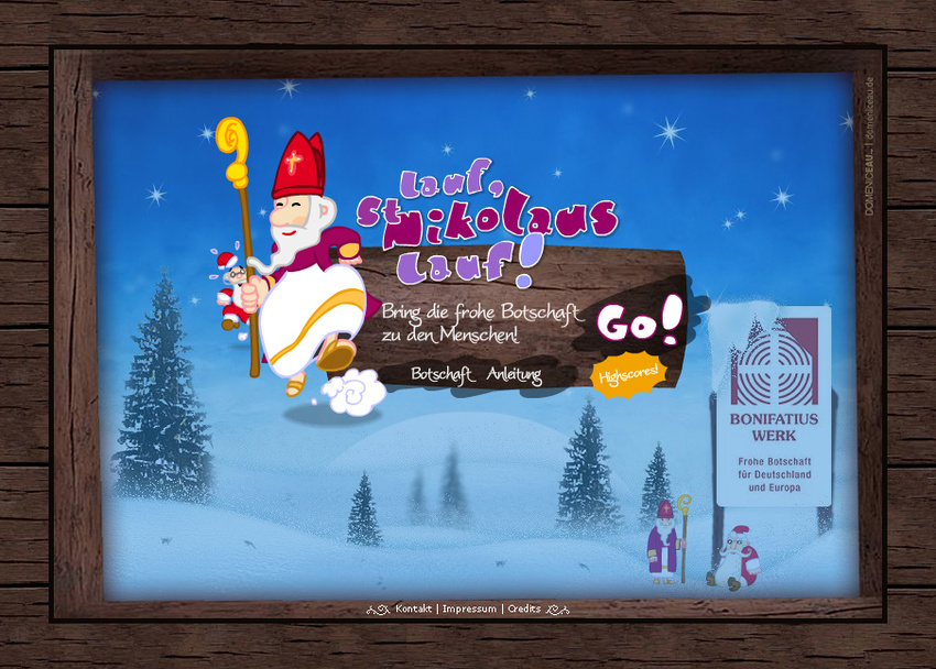 Lauf St. Nikolaus!, Flash game