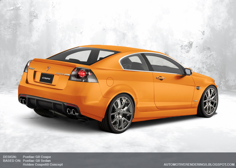 Pontiac G8 GXP Coupe Rendering