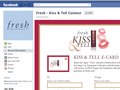 Fresh Kiss&Tell Campaign - Facebook Contest, E-card Form