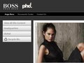 Hugo boss internal website design
