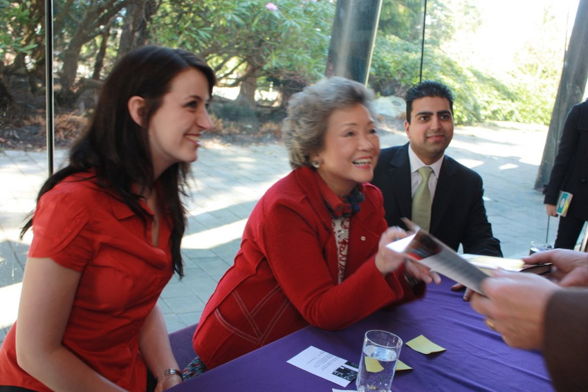 We hosted a book signing after the event for her latest book, Extraordinary Canadians: Norman Bethune.