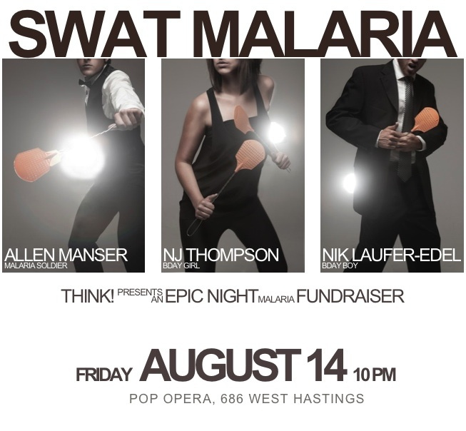 For my 23rd birthday, I teamed up with some friends to raise money and awareness for Malaria: http://swatmalaria.com/