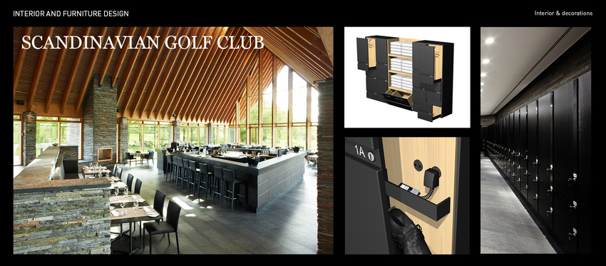 Scandinavian Golf Club, Interior