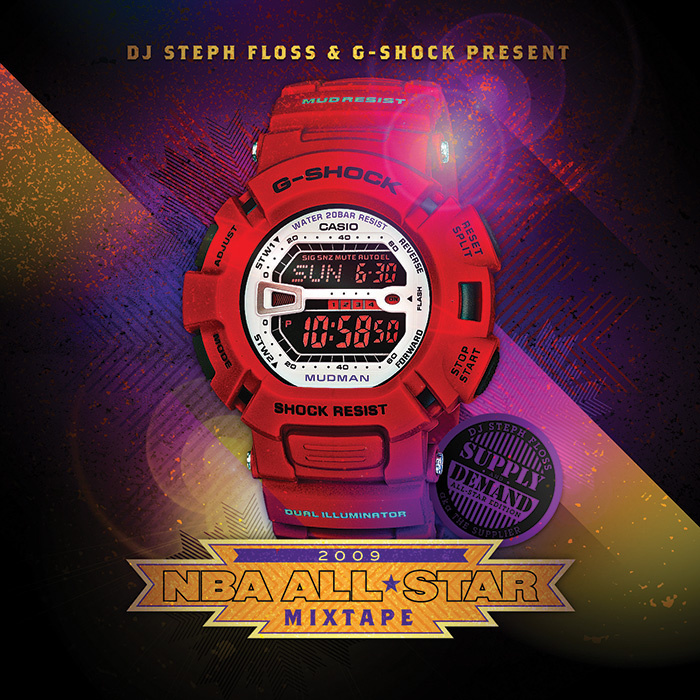 Casio G-Shock / NBA All Star Game Mixtape Cover