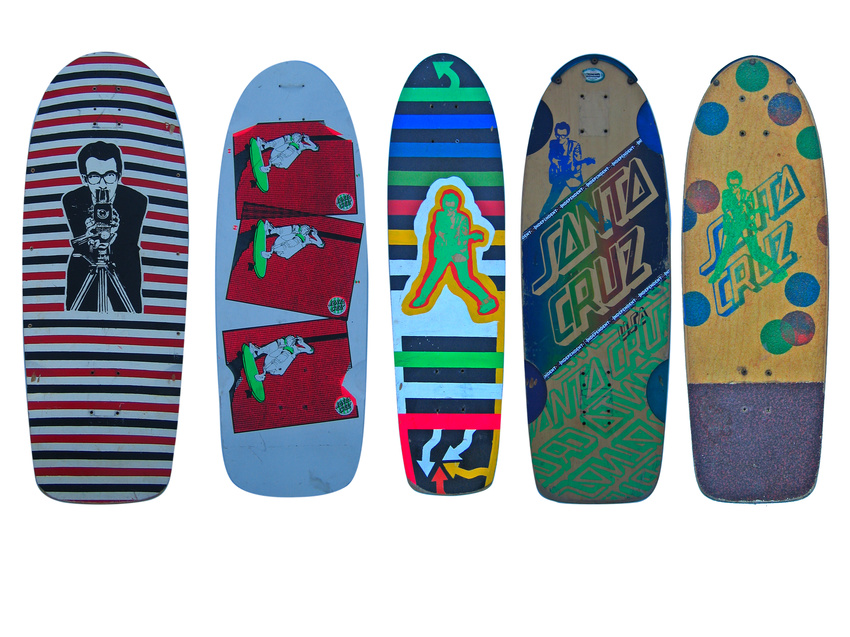 Custom hand silkscreened skateboards