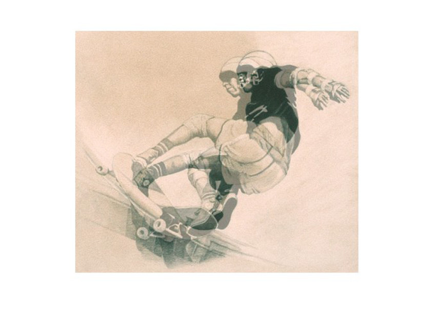 Dirt, pencil and Eraser drawing