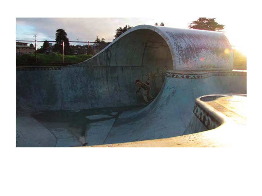 Santa Cruz Skatepark wave photo shoot
