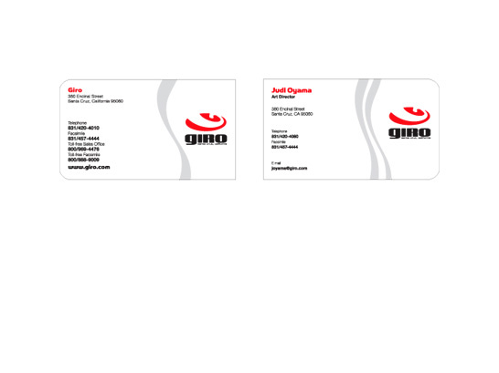Giro Snow Business cards