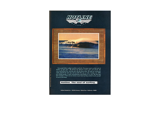 Hotline Wetsuits Ad