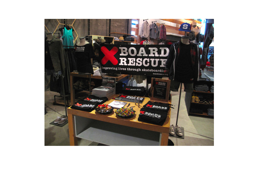 Board Rescue Skateboard Art Show opening night