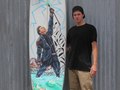 Kevin Walsh the amazing artist of James Durbin Surfboard