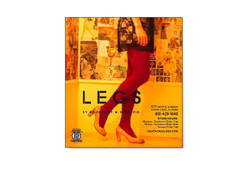 Legs Santa Cruz Ad design photo Patrick Trefz