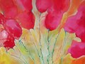 Tulipes pour Sophie-Anne, huile sur toile 2008: huile sur toile Ikea. collection privée.