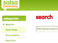 Implemented refinement of secondary navigation for salsacommons.org