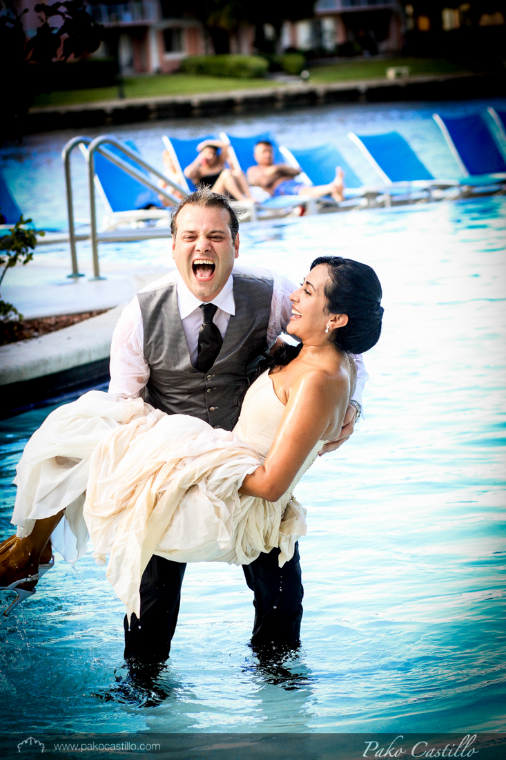 Trash the dress!