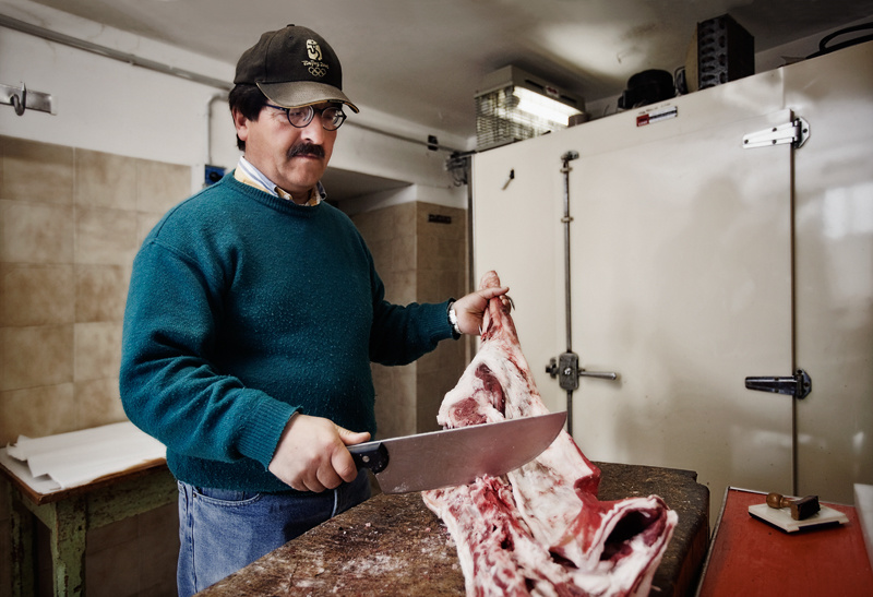 Lamb butcher - Castelluccio