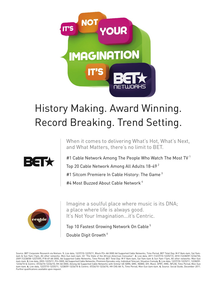 BET Upfront 2012 Trade Ad: Ad Age