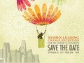 Women Leading Change Reception Invitation - Front