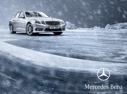 Mercedes Christmas banner
