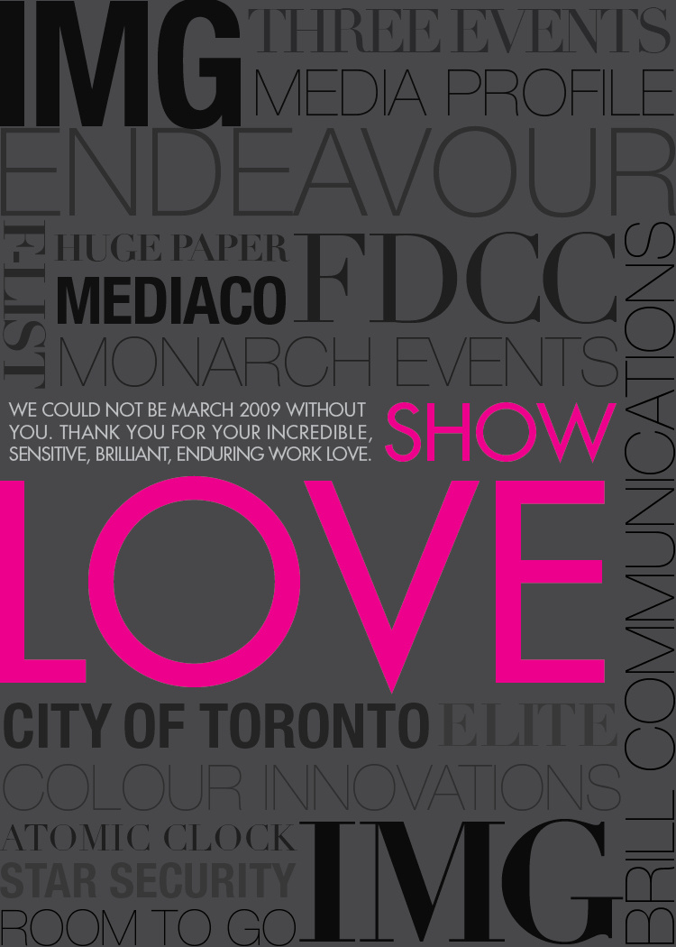 LG Fashion Week Onsite Postcard