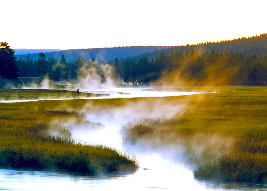 National Park Service/ Ad/ Firehole River-Yellowstone N.P.
