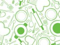 Green Kitchen Pattern