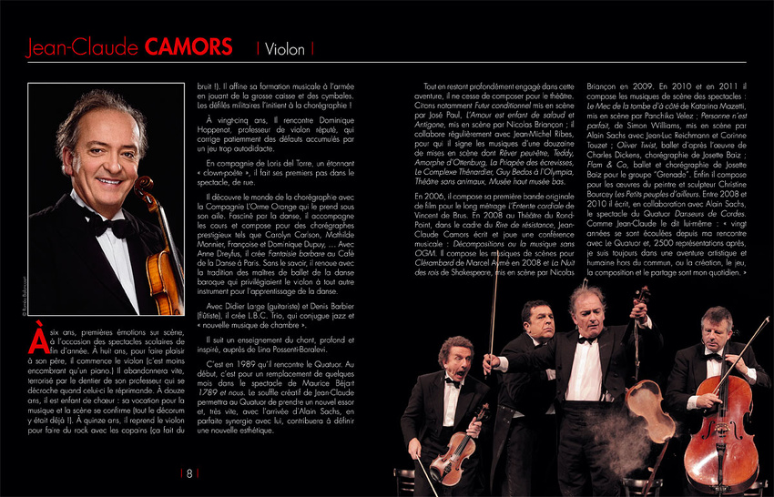 Programme Le Quatuor